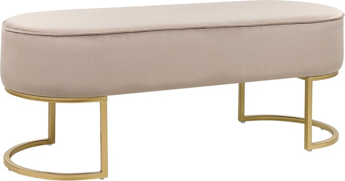 MILRY - Voetenbank - Beige - Polyester
