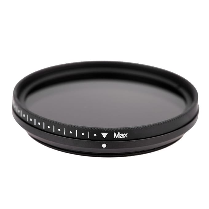 Fotga 46 mm ND-fader neutrale dichtheid instelbaar ND2 tot ND400 variabel filter voor camera gray