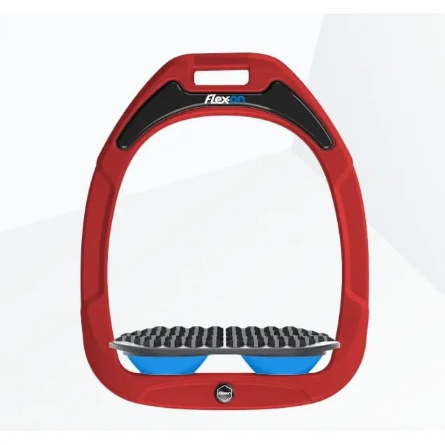 Endurance stijgbeugels Rood/Grijs/Blauw Flex-On Green Composite