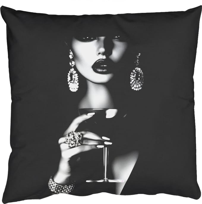 Sierkussens - Kussentjes Woonkamer - 45x45 cm - Vrouw - Cocktail - Chic