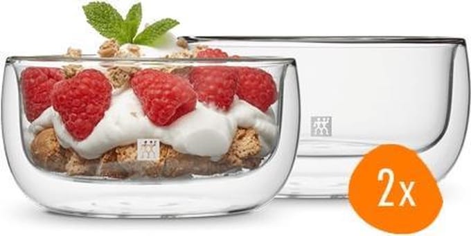 Zwilling Sorrento Dubbelwandig Dessertglas - 280 ml - 2 stuks