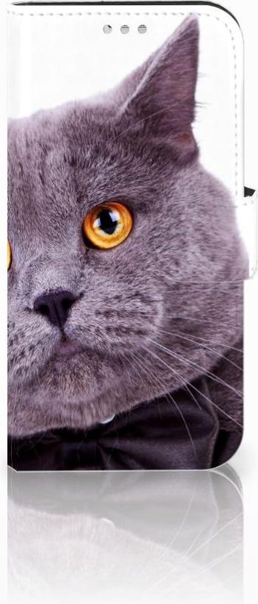 Samsung Galaxy S7 Telefoonhoesje met Pasjes Kat