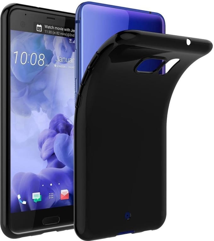 Zwart TPU Siliconen Hoesje Geschikt voor HTC U Ultra