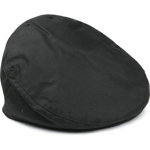 Barbour Wax Flat Cap Donkergroen - Maat L - Heren