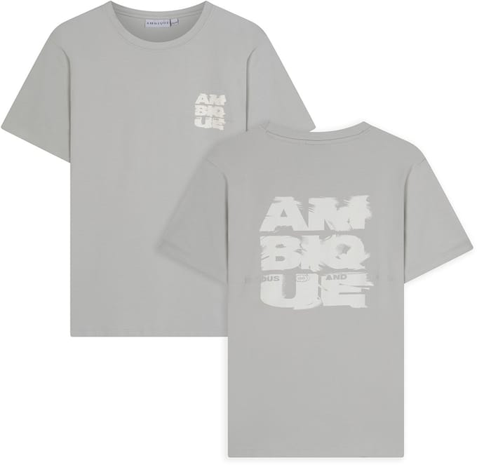 AMBIQUE - Damon T-Shirt - 105 Light Grey - Maat 146/152