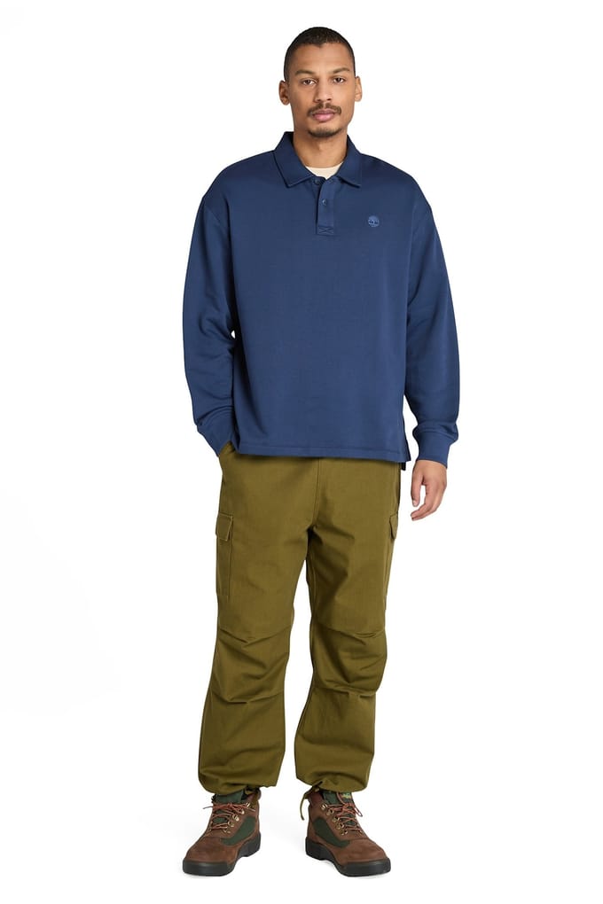 Timberland Polo Sweatshirt Peacoat Größe: M | Poloshirts Outlet | Herren