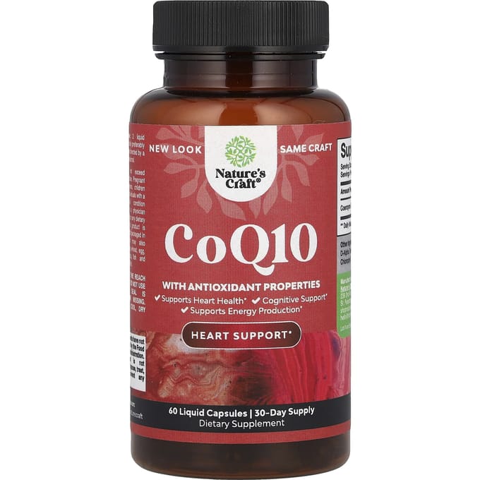Nature's Craft, CoQ10, 60 gélules liquides