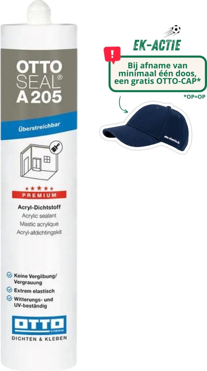 Ottoseal A205 Premium Acrylaatkit 310ml - Wit