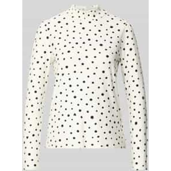 Regular fit shirt met lange mouwen van viscosemix