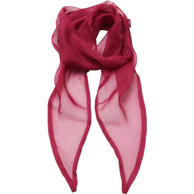 Premier Dames/vrouwenwerk Chiffon Formele Sjaal (Heet Roze)