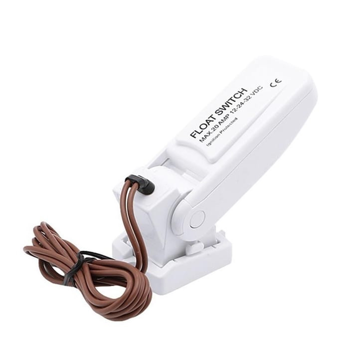 12V 1100GPH Automatische bootbilgepomp vlotterschakelaar lensschakelaars flowsensor voor elektrisch water wit
