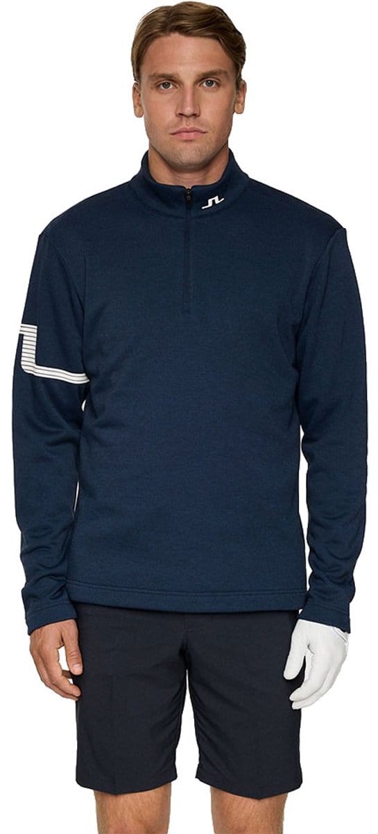 J.lindeberg Heath Strike Mid Layer Sweatshirt Met Halve Rits Blauw S Man