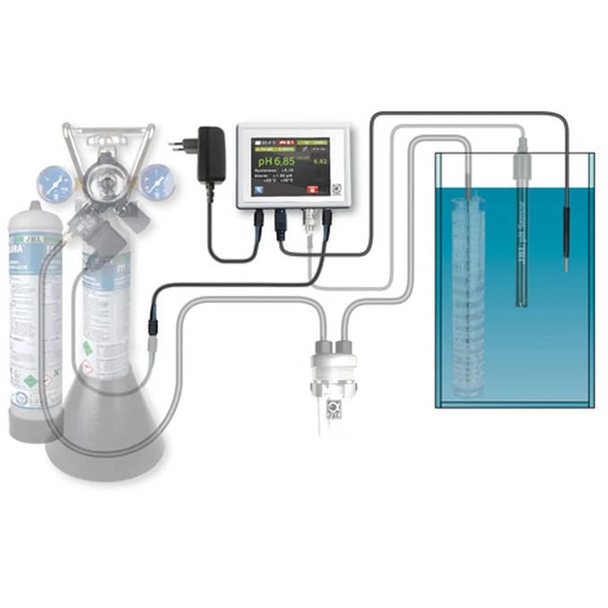 JBL ProFlora CO2 Control Meet- en besturingscomputer voor een automatische toevoer van CO2 en pH aansturing
