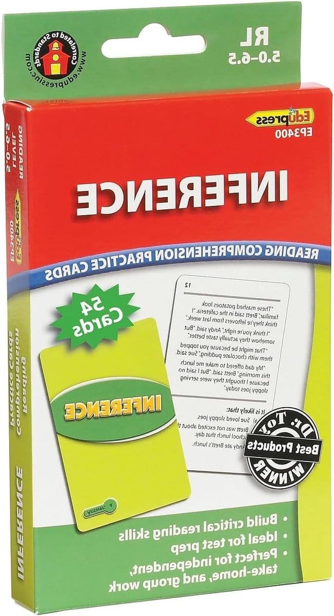 Oefenkaarten Taalvaardigheid - Leeskaarten Set - Leren Lezen - Inference Oefening - Set van 1 - Groen