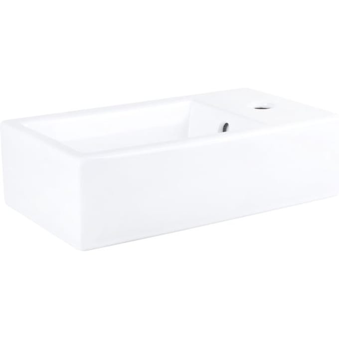Differnz Force Fontein 40x22x11.5cm 1 kraangat Rechthoek Keramiek Wit