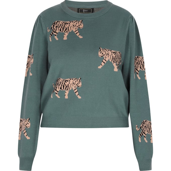 Faina Jumper Dames donkergroen