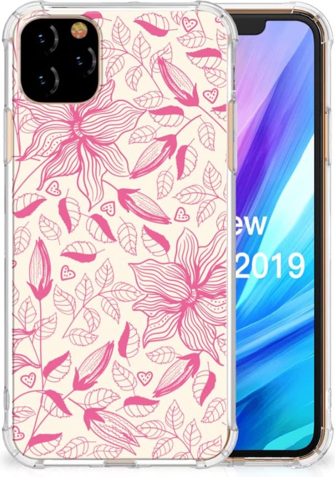 Apple iPhone 11 Pro Max Case Pink Flowers