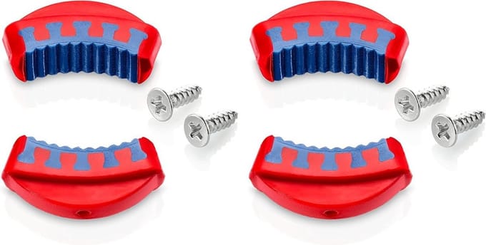 Kunststof Inzetstukken 2-Pack voor Waterpomptang, Zwart/Rood