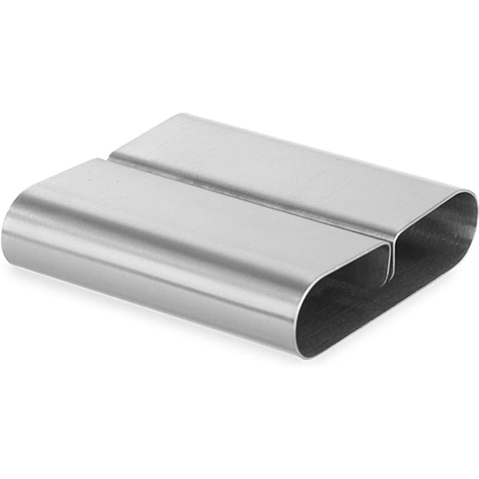 HENDI Menukaart houder – roestvrij staal – set van 6 – 80x77x18 mm