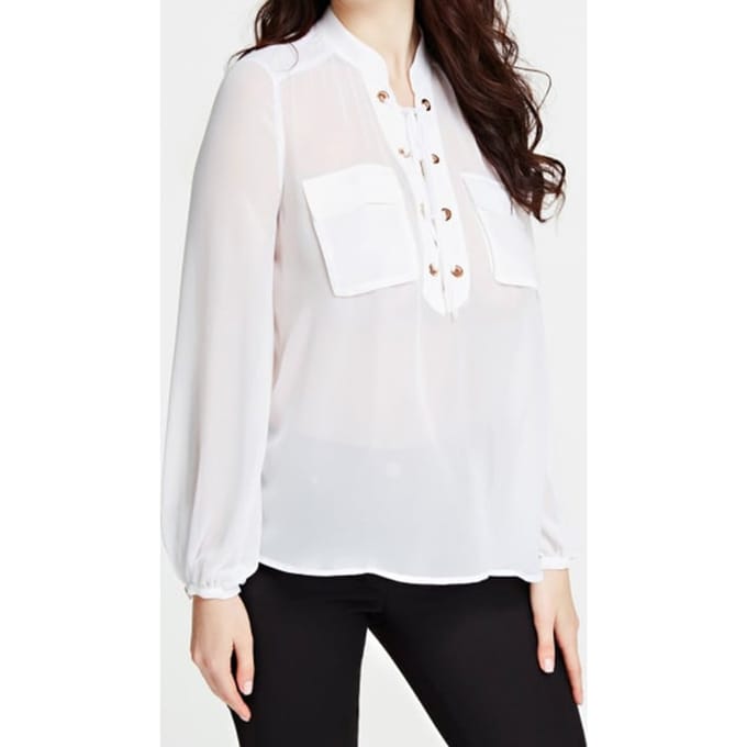 GUESS Marciano By  Aaron Blouse Ro True White A000 Taglia: XS | Magliette intime Outlet | Donna | Bianco