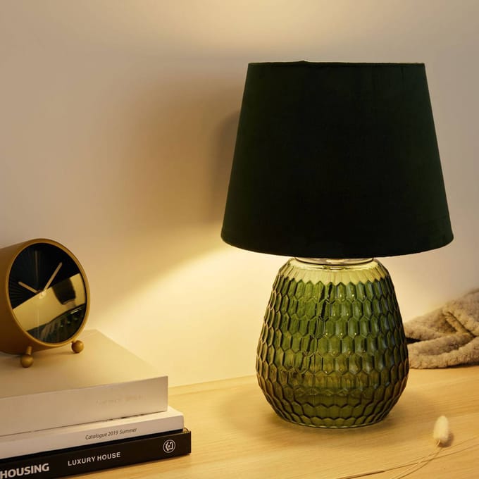 Paulmann Pauleen LED-tafellamp Crystal Velours E14 max. 40W Groen