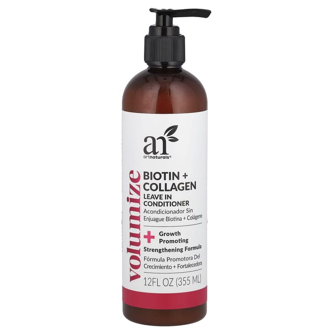 artnaturals, Volumize, Biotin + Collagen, Leave-In Conditioner, 12 fl oz (355 ml) white