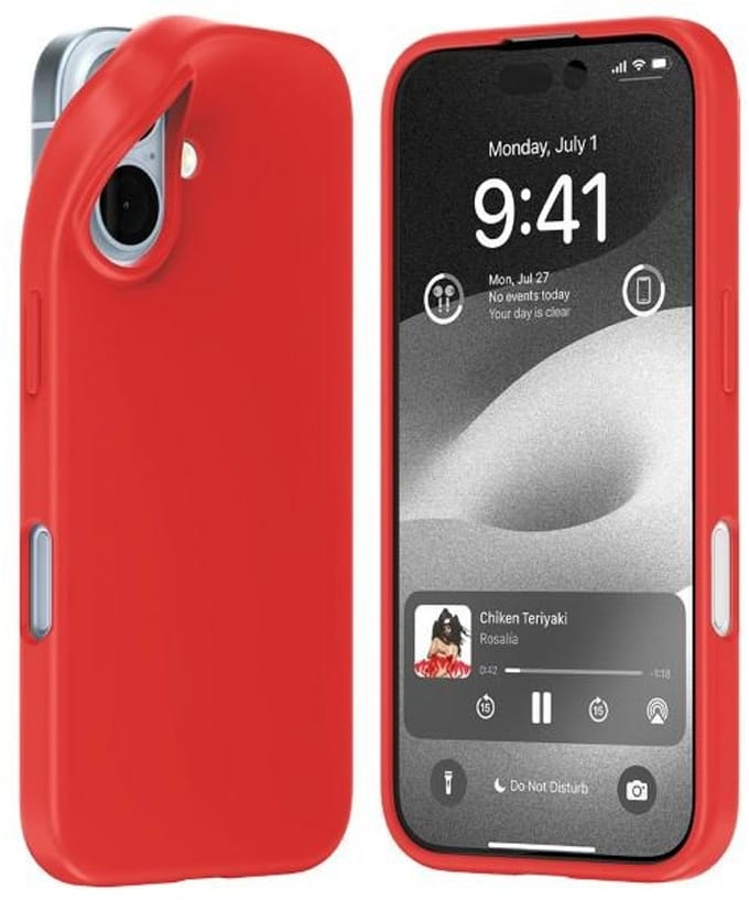 Mercury - Etui - iPhone 16 - Rood - Flexibele Bescherming