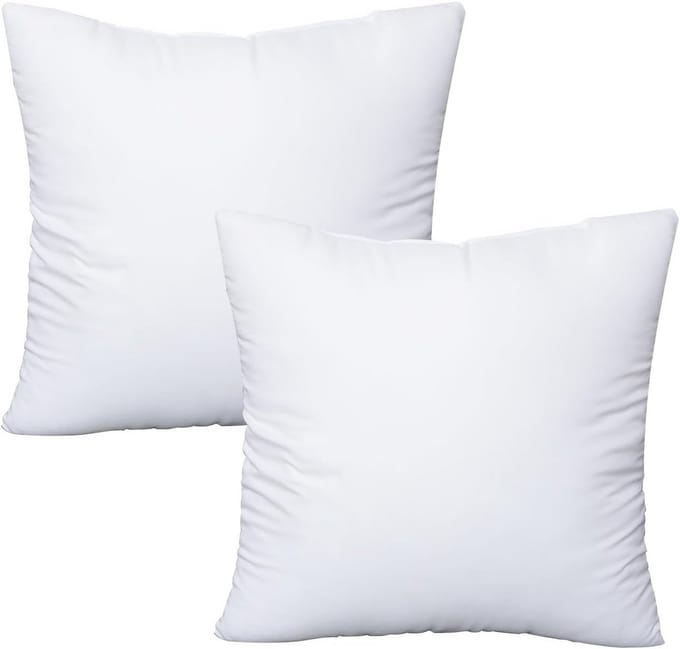 Set van 2 Decoratieve Sierkussens Vierkant 35x35 cm Katoen