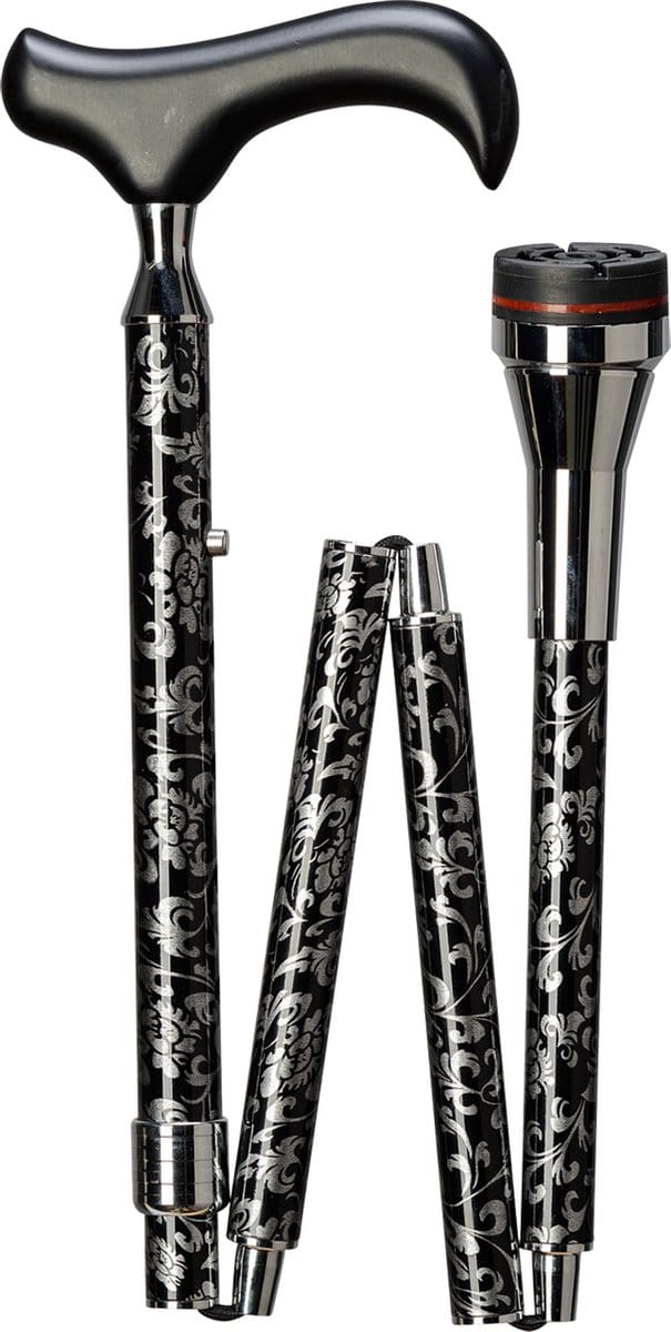 Gastrock - Wandelstok - Opvouwbaar - "PHYSIO " 85 - 95 cm