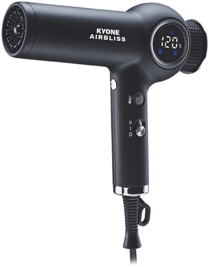 Kyone Airbliss Digital Motor Haardroger Zwart