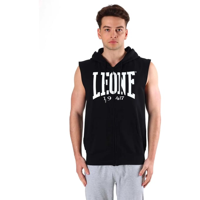 Mouwloze zip-up hoodie Leone