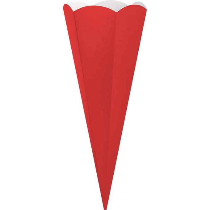 Schoolkegel uitgesneden - Rood