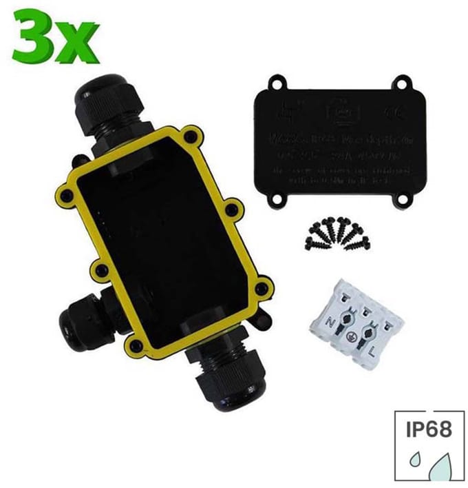 Lybardo - kabeldoos - IP68 Waterdicht - Lasdoos voor 3-draads Aansluiting Draaddikte 5-9mm