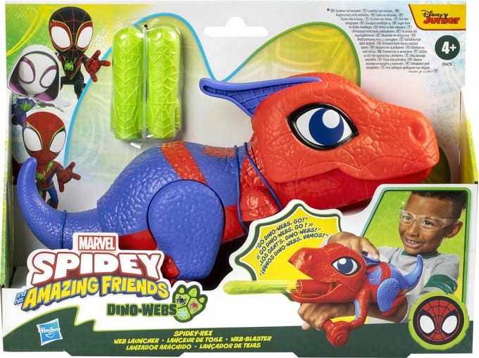 Marvel Spidey and His Amazing Friends Dino-Webs Spidey-Rex Web - spidey - Launcher Speelgoed - vanaf 3 jaar