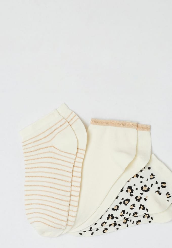 Damart - Set van 3 mooie sokken - Dames - Beige - 39/41
