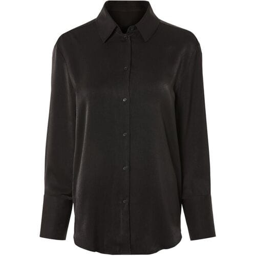 ESMARA Satijnen dames blouse (Zwart, 36)