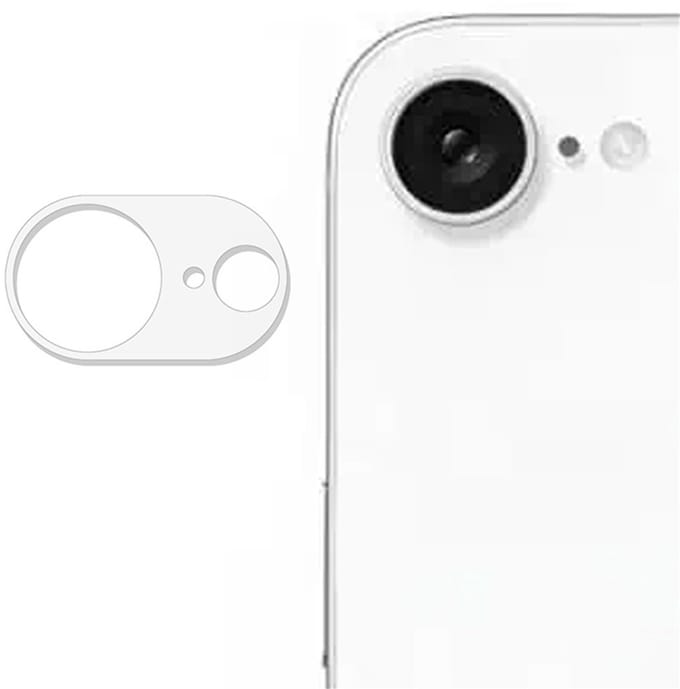 Camera lens Protector 1x Geschikt voor: iPhone 17E / 16E - screen protector - glas - bescherm je camera - beschermglas - Transparant