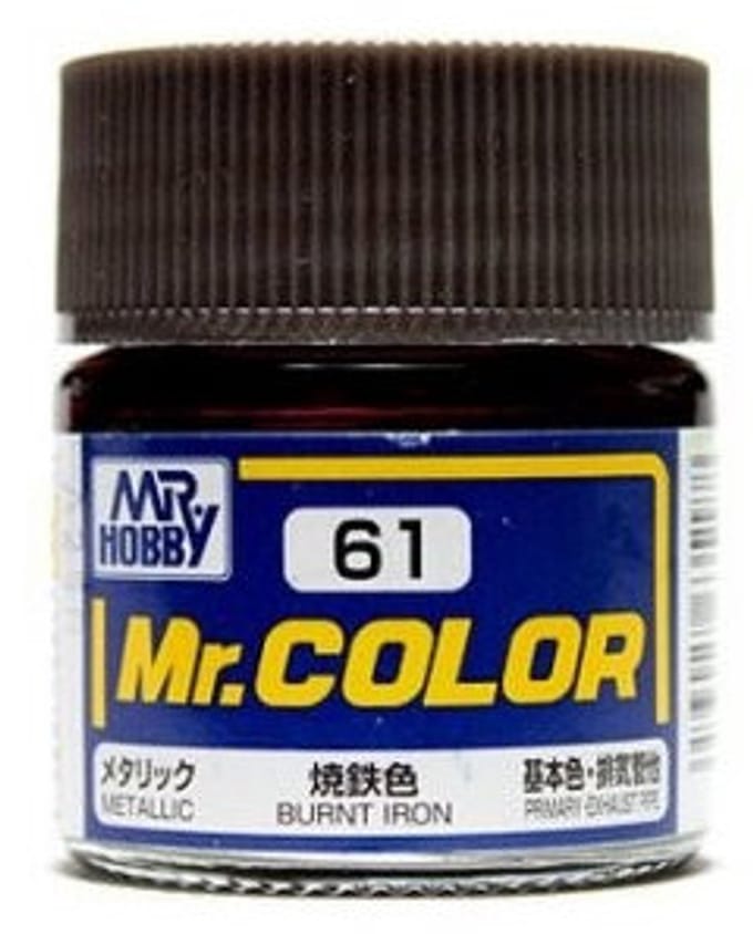 Gunze Mr. Hobby C-061 - Mr. Color 10 ml Burnt Iron - Lacquer Modelbouwverf