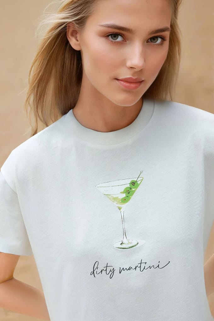 Geprinte Regular Fit Ronde Hals T-shirt van 100% Katoen