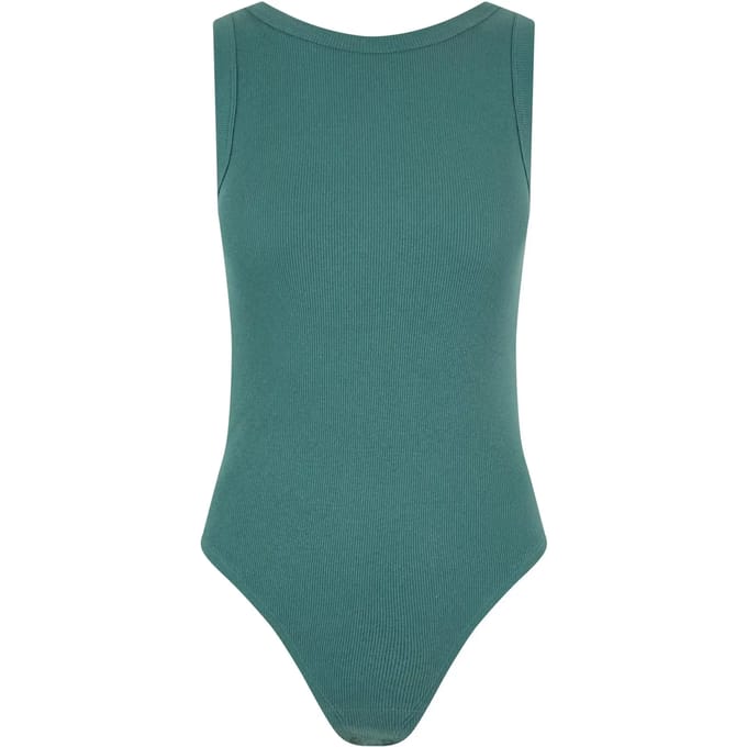 Urban Classics - Rib Tank Bodysuit - XS - Groen