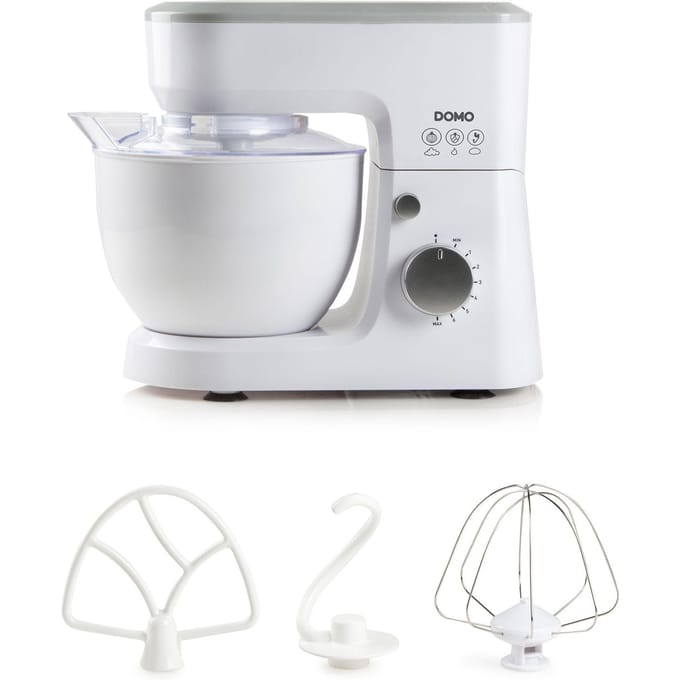 Domo DO9241KR - Keukenmachine - 600W - 4L - Incl blender - Wit