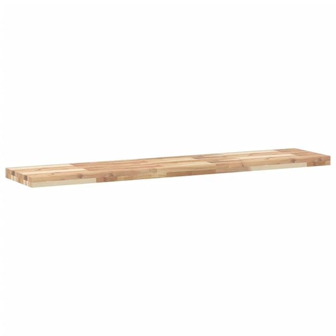 vidaXL - Wandschappen - 4 - st - zwevend - 140x30x4 - cm - onbehandeld - acaciahout