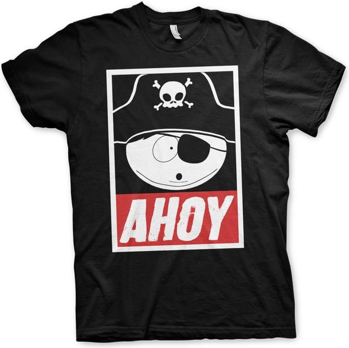 South Park Eric Cartman Ahoy T-shirt Zwart