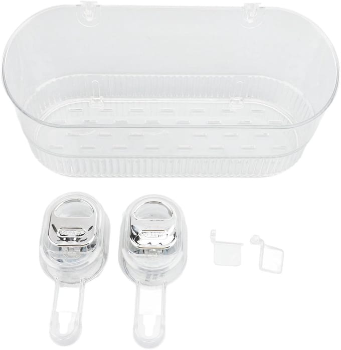 Dailygoods- Douche Caddy Waterdicht - Badkamer Organizer - Zuignap Houder - Multifunctionele Opberghouder - Compact Ontwerp - 26,7x16,5x7,6cm