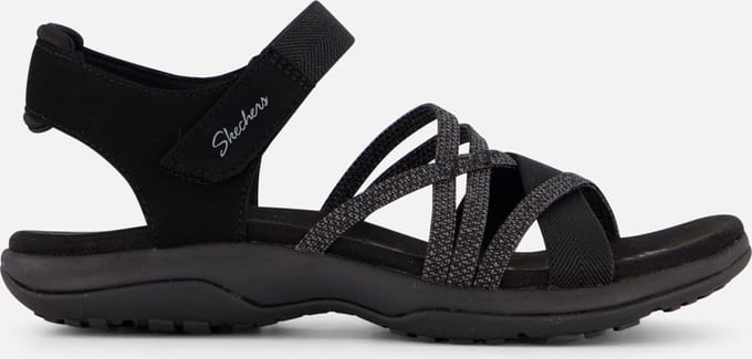 Skechers REGGAE SLIM - MEADOW GRAZER Dames Sandalen - Zwart