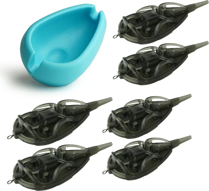 JVS Method Feeder Korven set met Mould L - Voerkorven set met Mal - Method Vissen - 7 Delig - Feedervissen