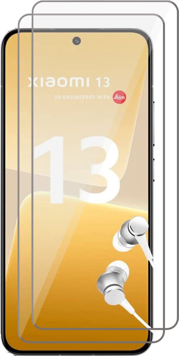 Screenprotector geschikt voor Xiaomi 13 - 2x Gehard Glas Screen Protector GlassGuard