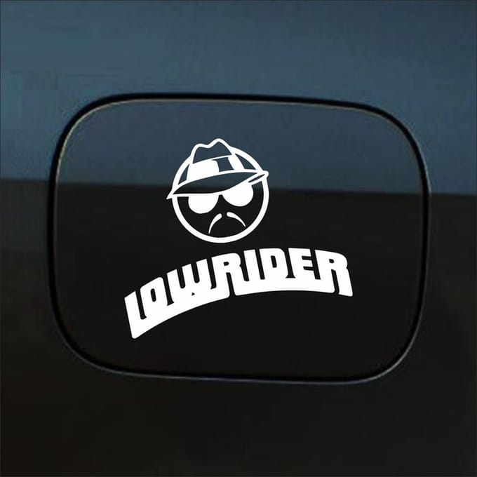 Bumpersticker - Low Rider - 12,5 X 15,6 - Wit