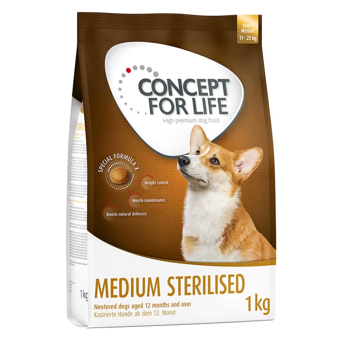 4x1kg Medium Sterilised Concept for Life Hondenvoer