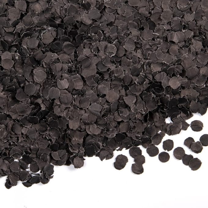 Wefiesta Confetti 100 Gram 1 Cm Papier Zwart